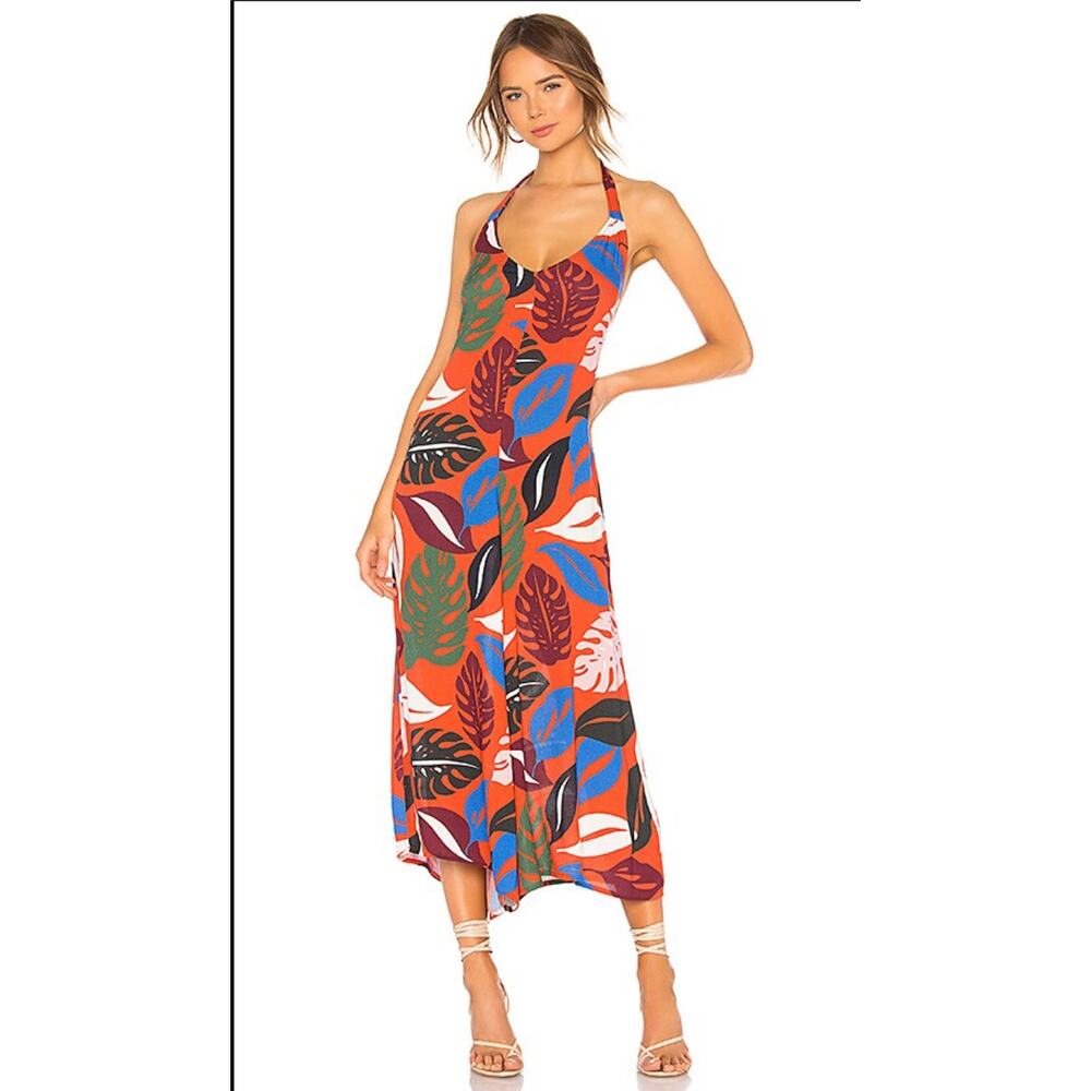 Rachel Pally Maurice Jumpsuit in Leaf XL (NWOT)